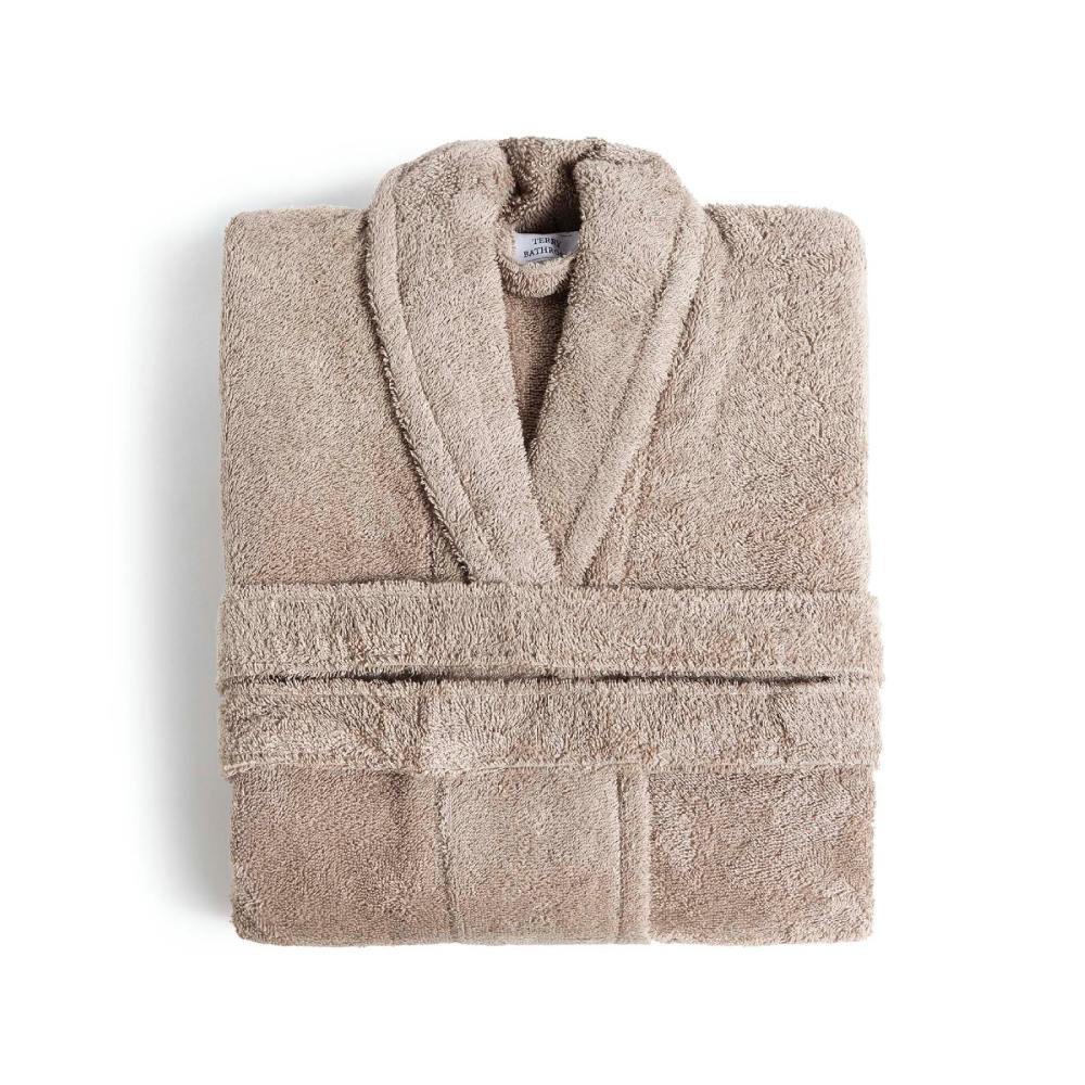 tan solid bathrobe fieldcrest ultra soft