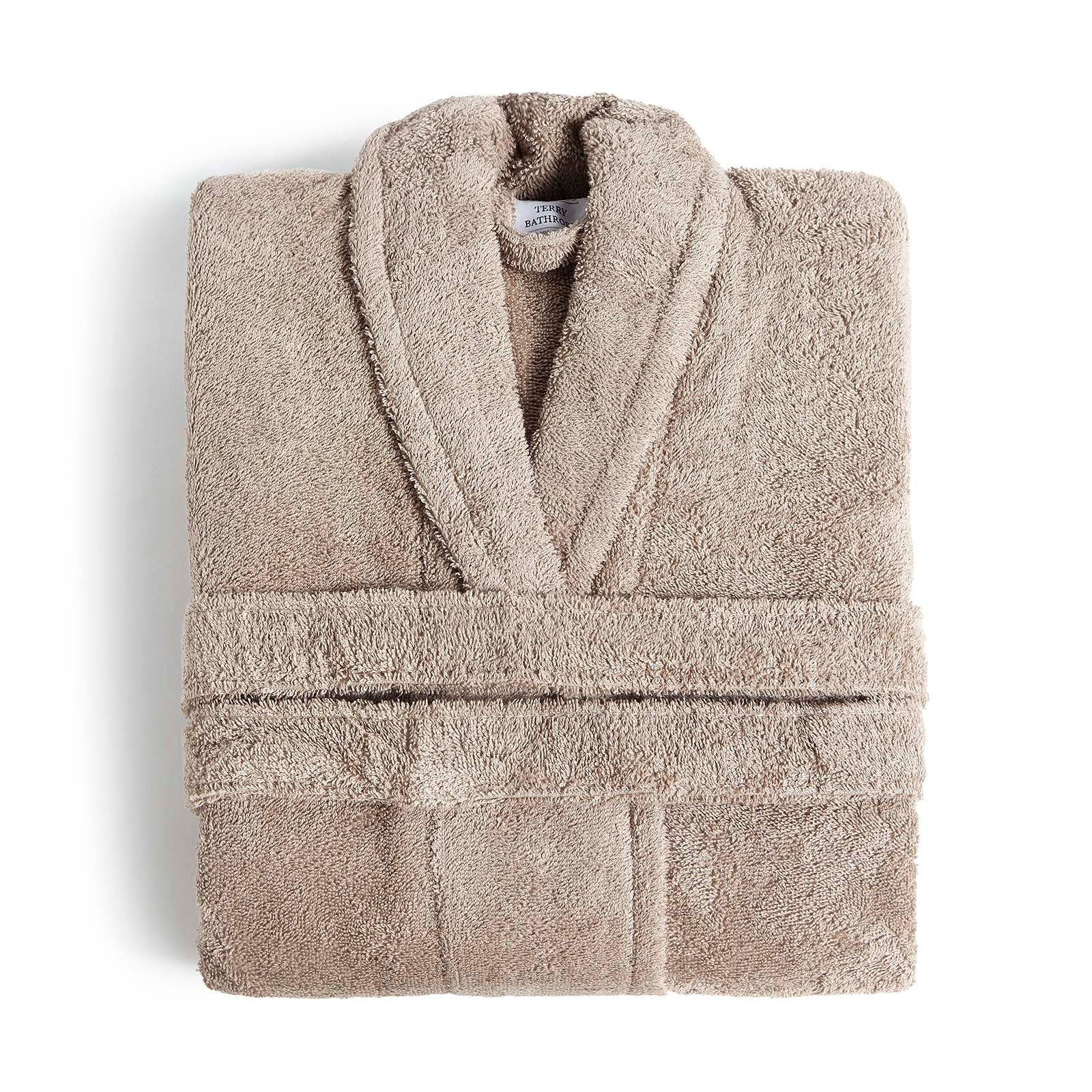 tan solid bathrobe fieldcrest ultra soft