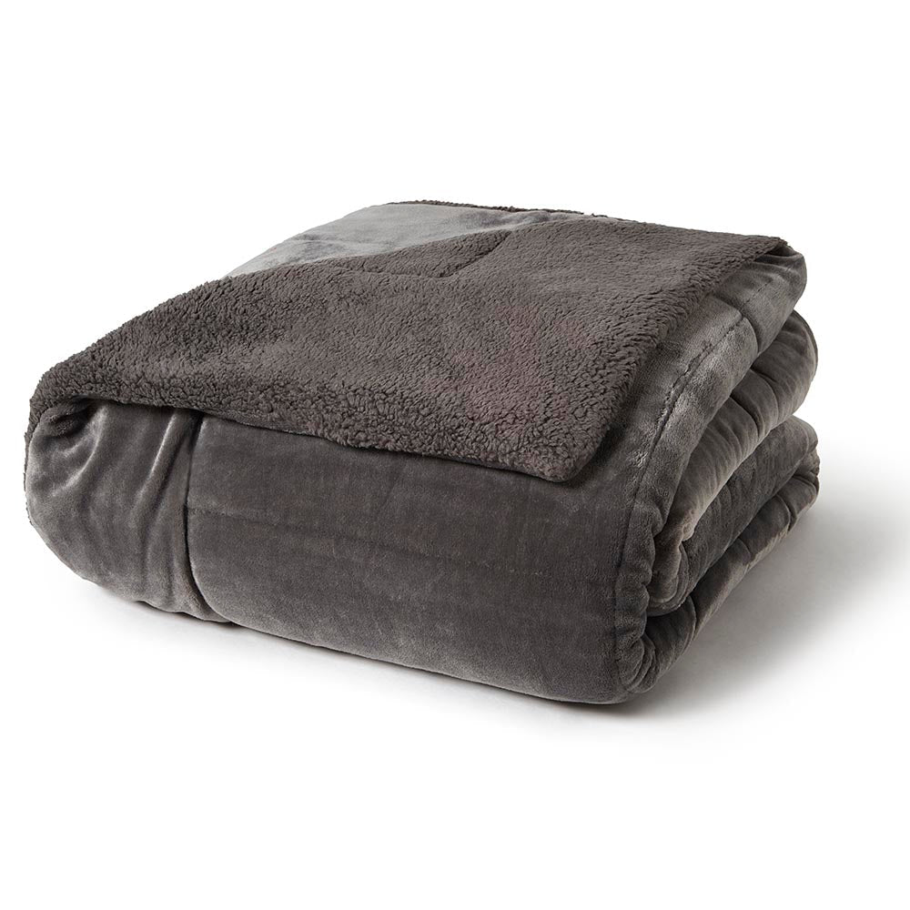 blanket aegean charcoal grey