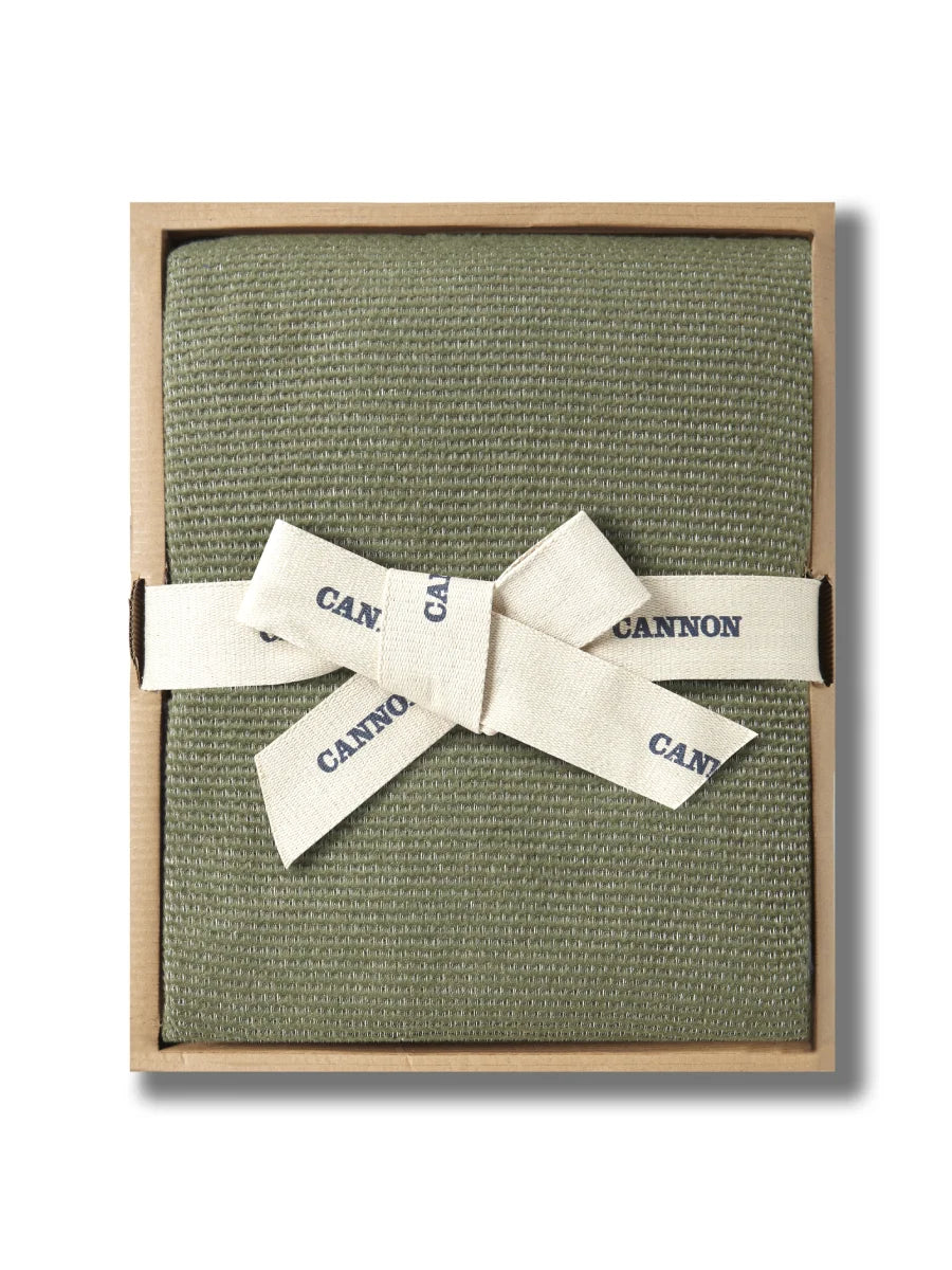 cannon cotton fresh olive blanket