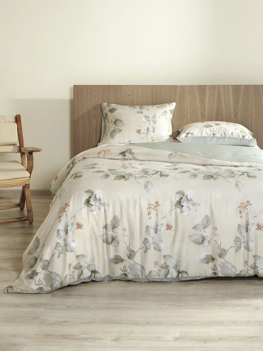 Charisma Tencel duvet cover set vintage leaf