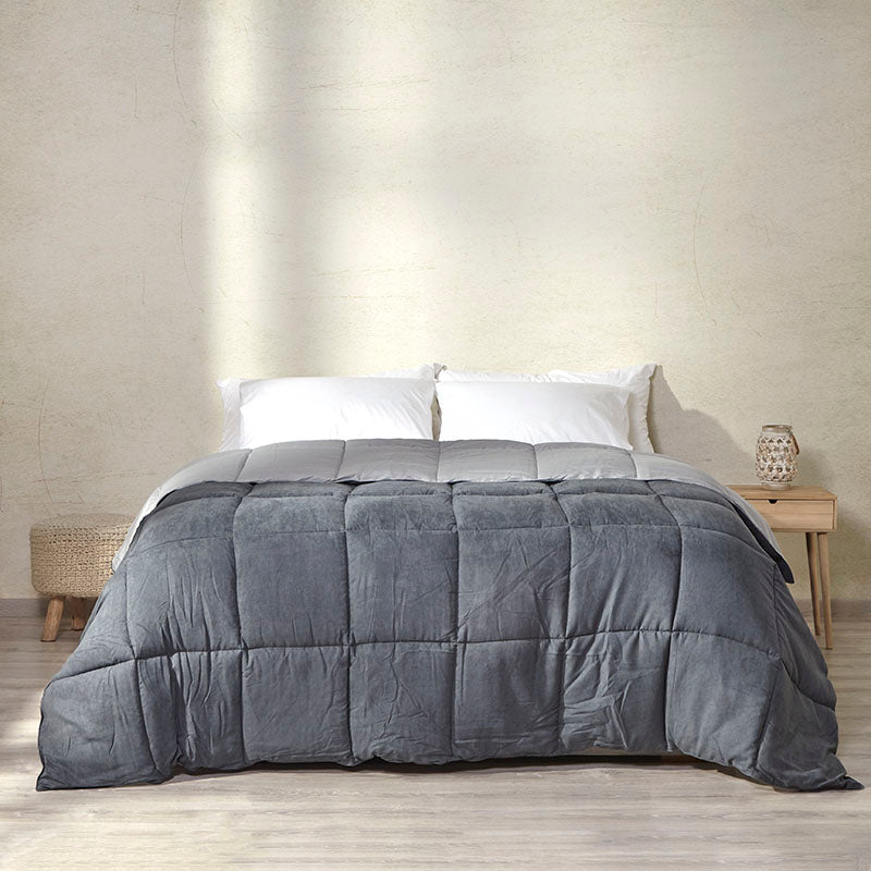 comforter Aegean Velvet Touch dark grey