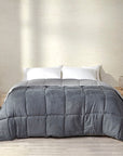 comforter Aegean Velvet Touch dark grey