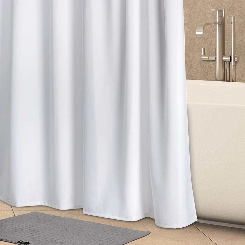 Fieldcrest white shower curtain