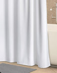 Fieldcrest white shower curtain