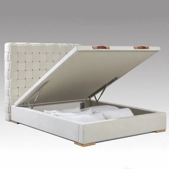 beige storage bed Hauz Veronica