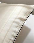 pillowcase striped pearl detail