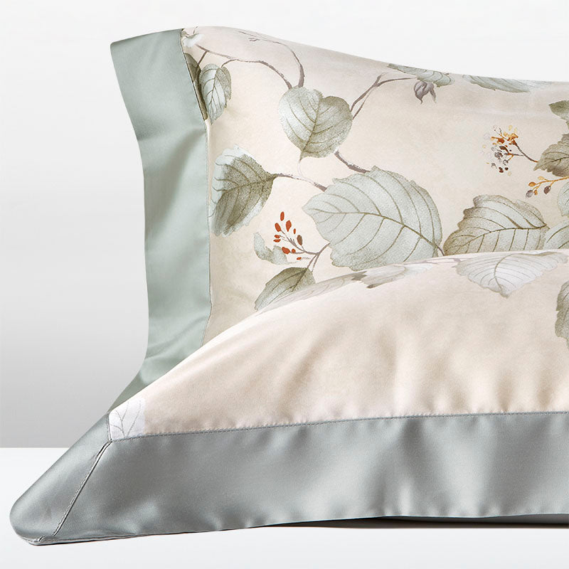 charisma tencel pillowcases vintage leaf